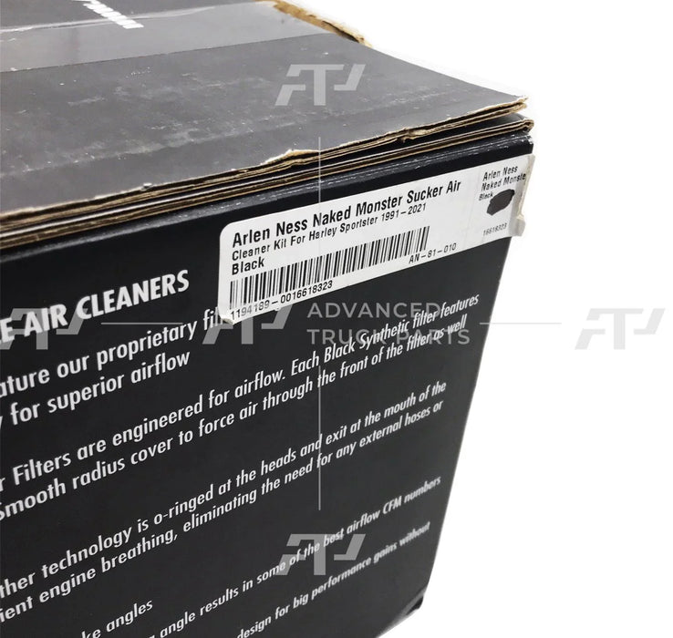 81-010 Arlen Ness Black Monster Sucker Air Cleaner Kit For 91-21 Harley Sportste