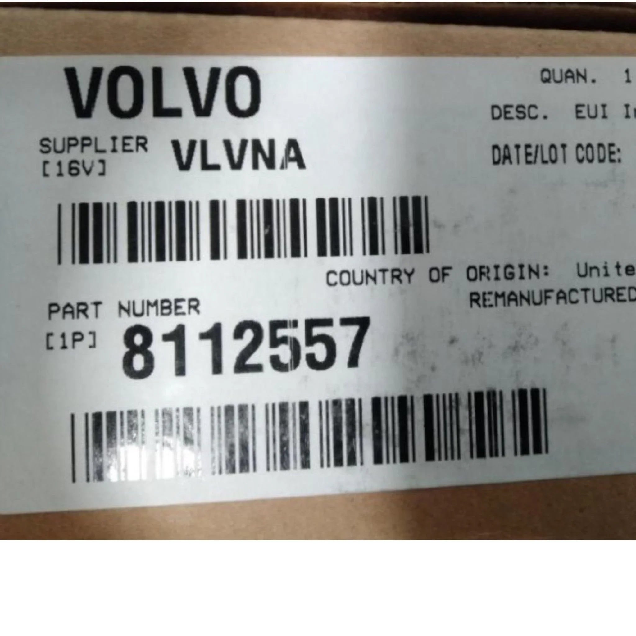 8112557 Genuine Volvo Unit Injector
