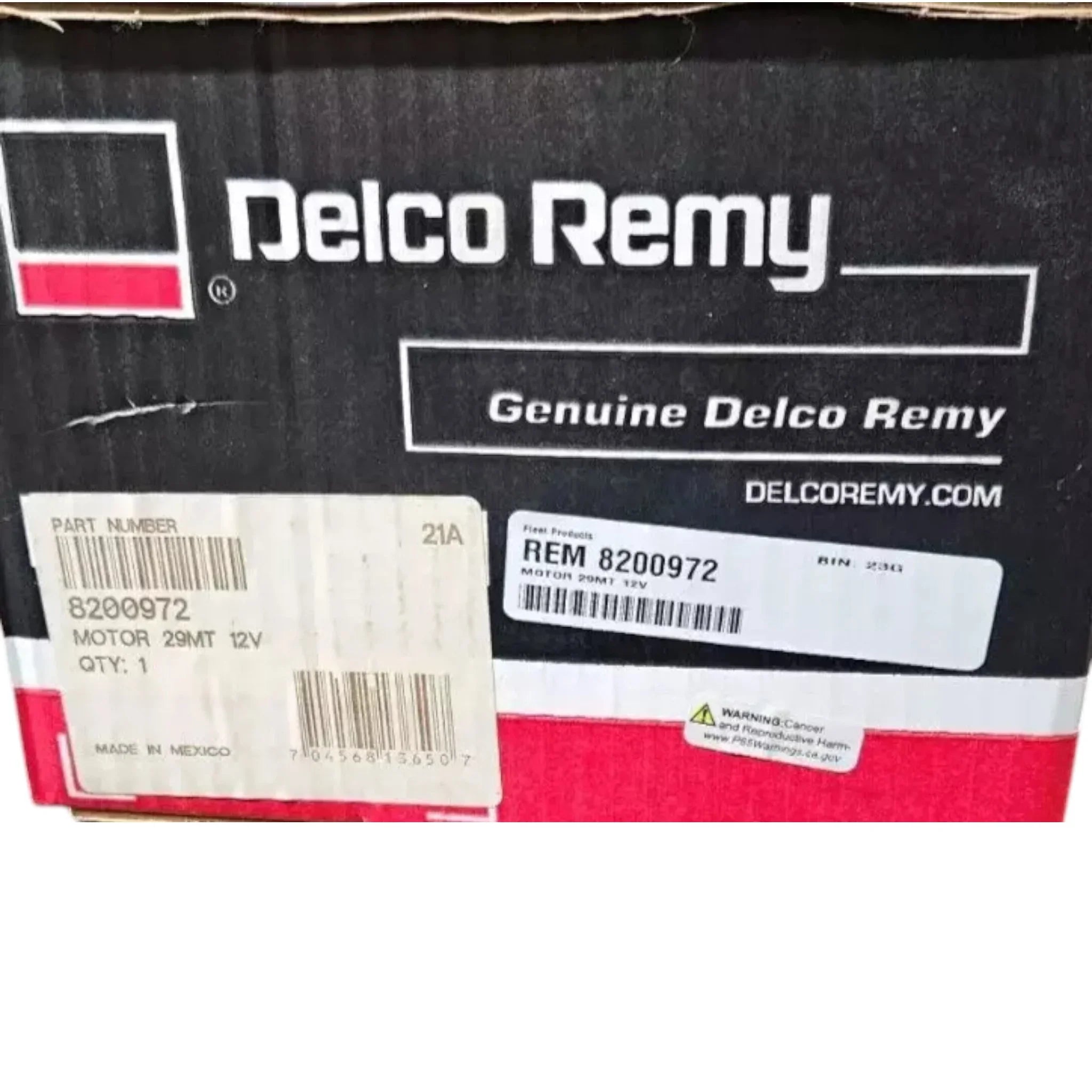8200972 Genuine Delco Remy Starter Motor 29MT 12V