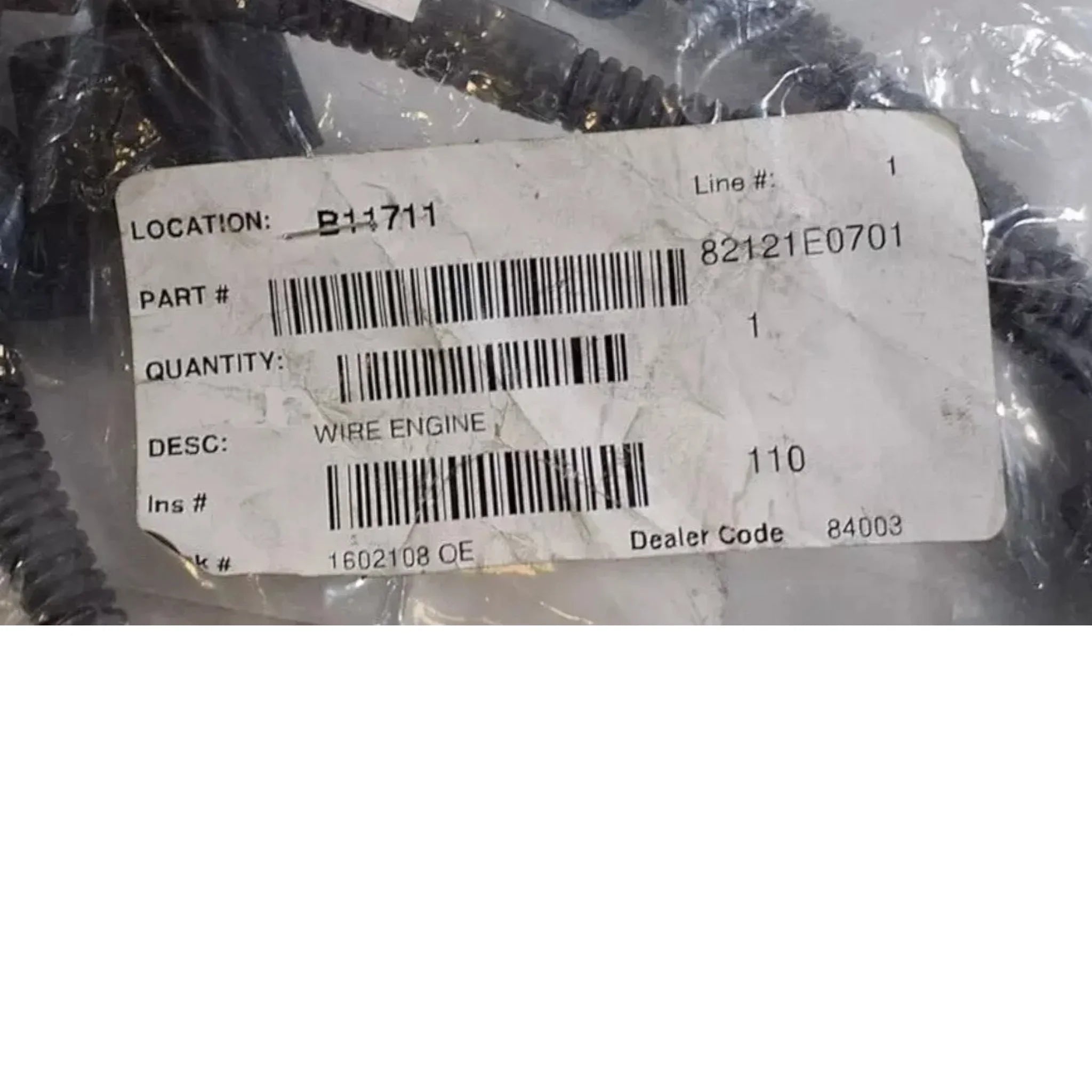 82121-E0701 Genuine Hino Engine Wire
