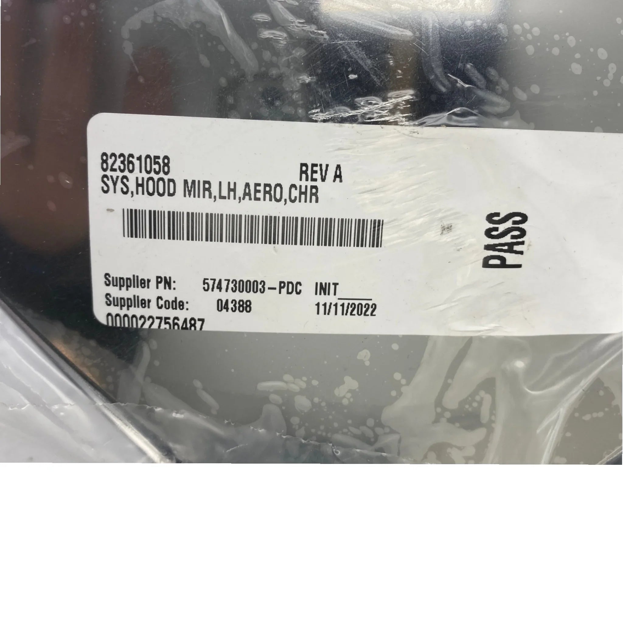 82361058 Genuine Volvo Left Side Mirror Assembly