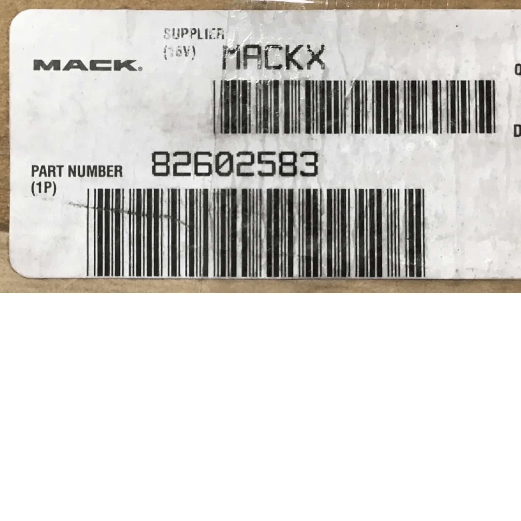 82602583 Genuine Mack Air Deflector - Truck To Trailer