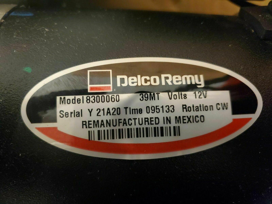 8300060 Delco Remy 39Mt Starter 12V No Core Charge