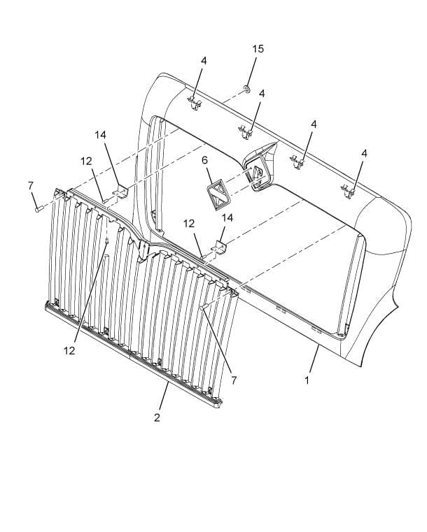 3579744C92 Genuine International Grille Assembly