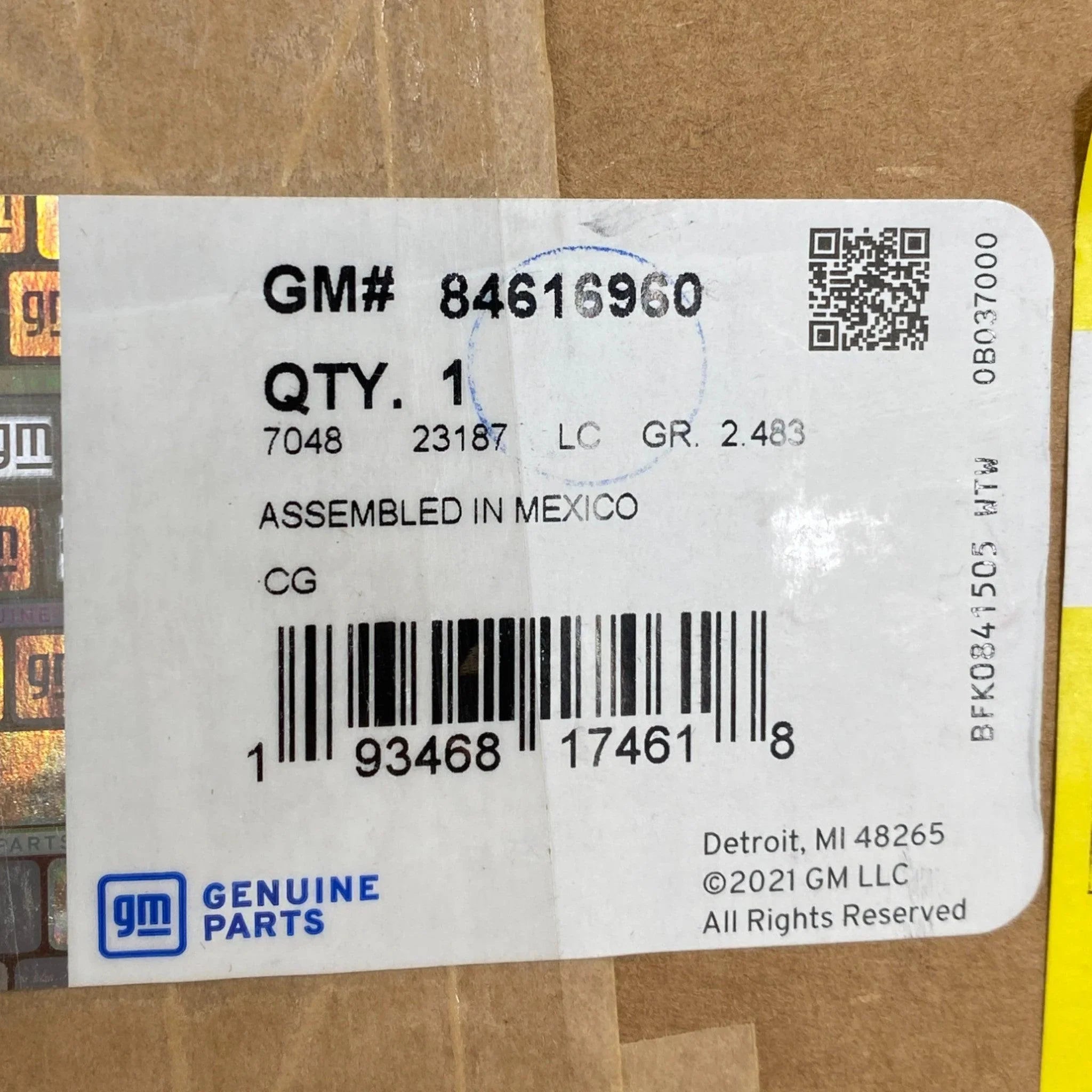 84616960 Genuine General Motors Engine Wiring Harness Junction Block