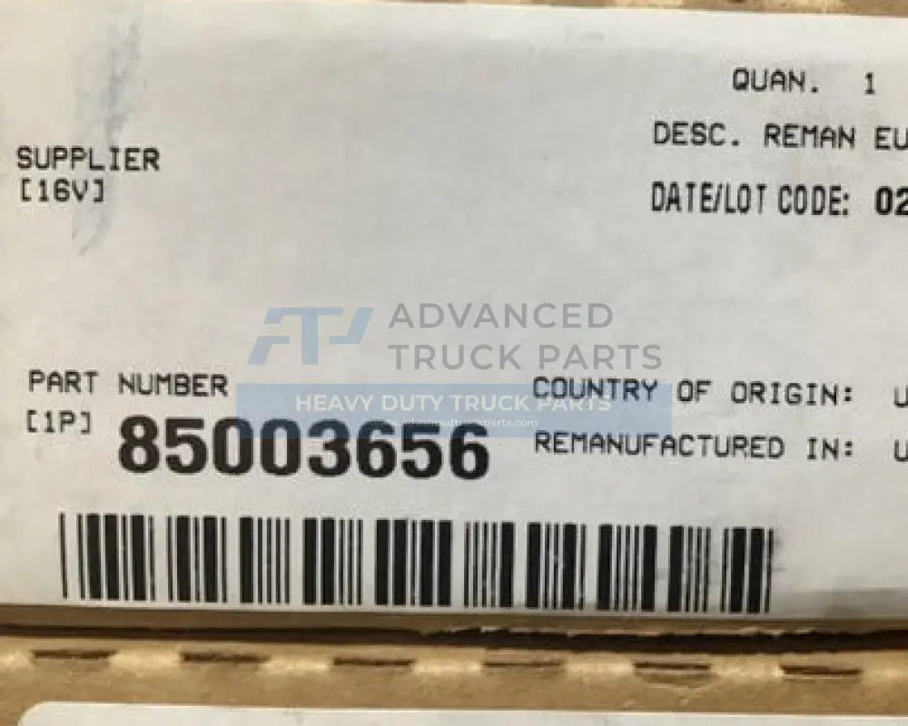 85003656 Genuine Mack Unit Injector