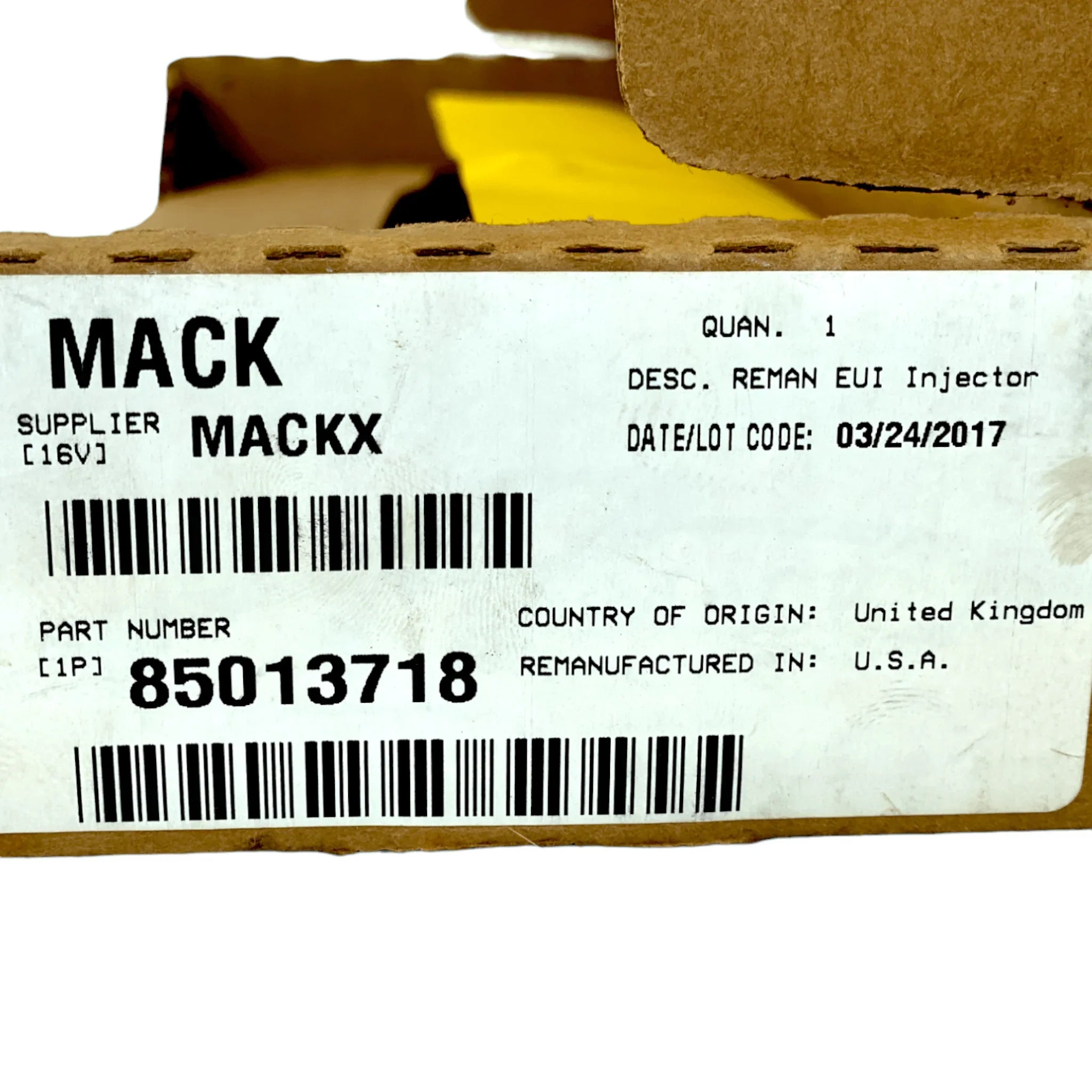 85013718 Genuine Mack Unit Injector For Volvo/Mack Md11