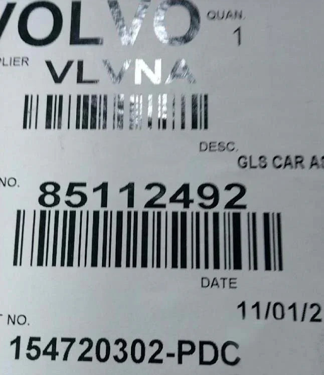 85112492 Genuine Volvo Glass - Truck To Trailer
