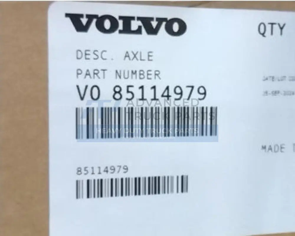85114979 Genuine Volvo Axle Rpl Driveline Assemble