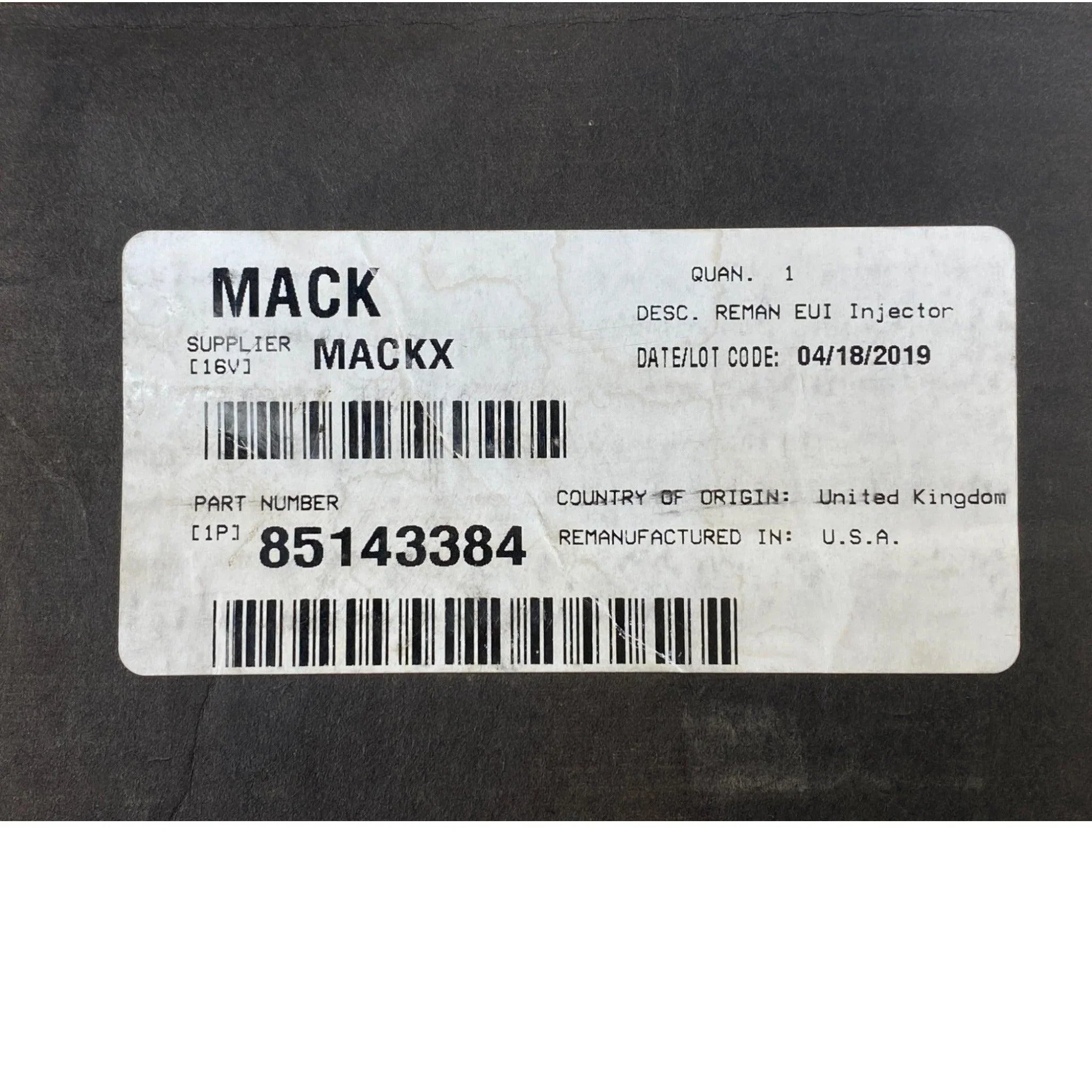85143384 Genuine Mack Injectors Set Of Six 6 For Volvo D11 Mack Mp7