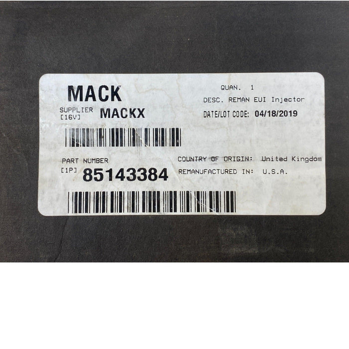 85143384 Genuine Mack Injectors Set Of Six 6 For Volvo Ms11 Mack - ADVANCED TRUCK PARTS