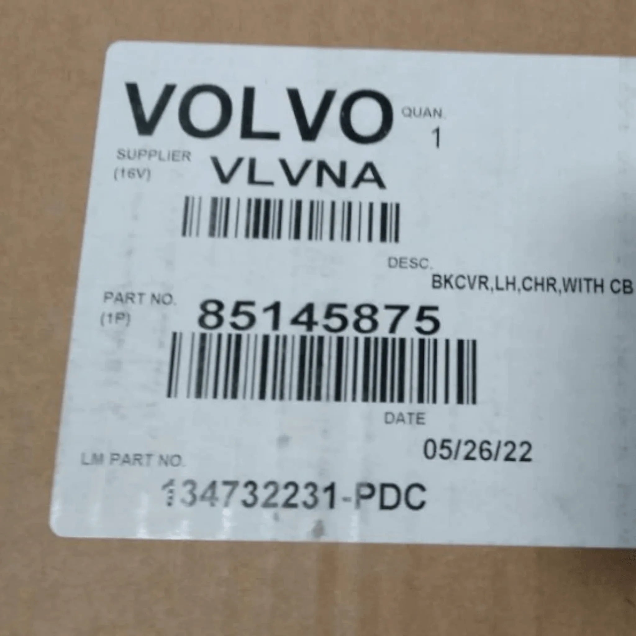 85145875 Genuine Volvo Cover - Truck To Trailer