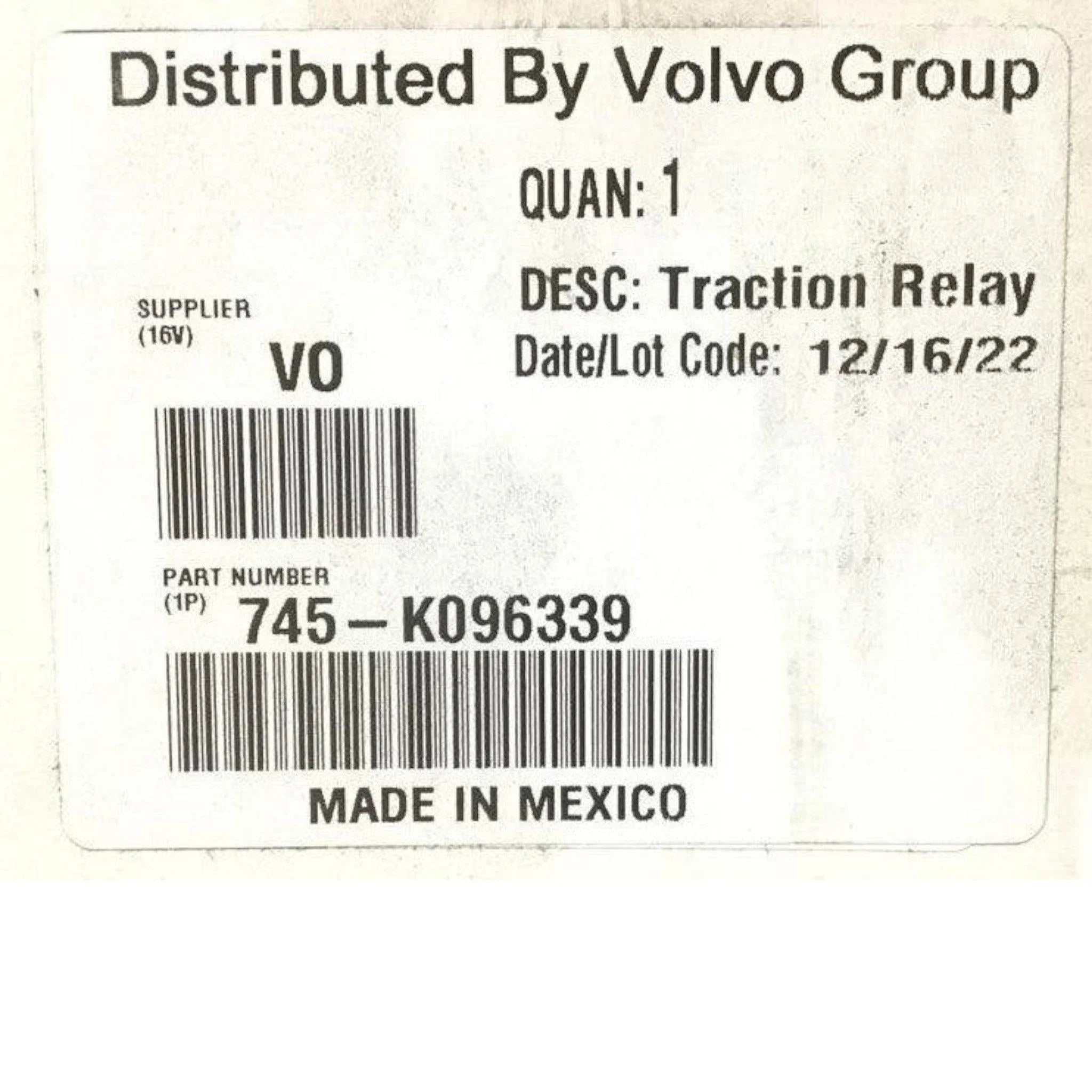 85151434 Genuine Volvo Valve - Truck To Trailer