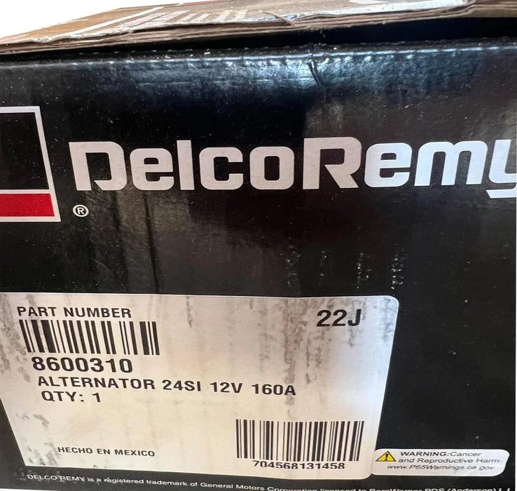 8600310 Genuine Delco Remy Alternator 24Si 12V 160A