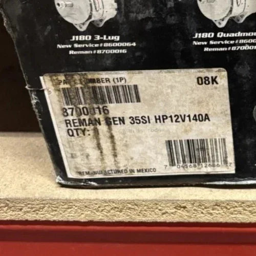 8700016 Genuine Delco Remy Alternator 12V