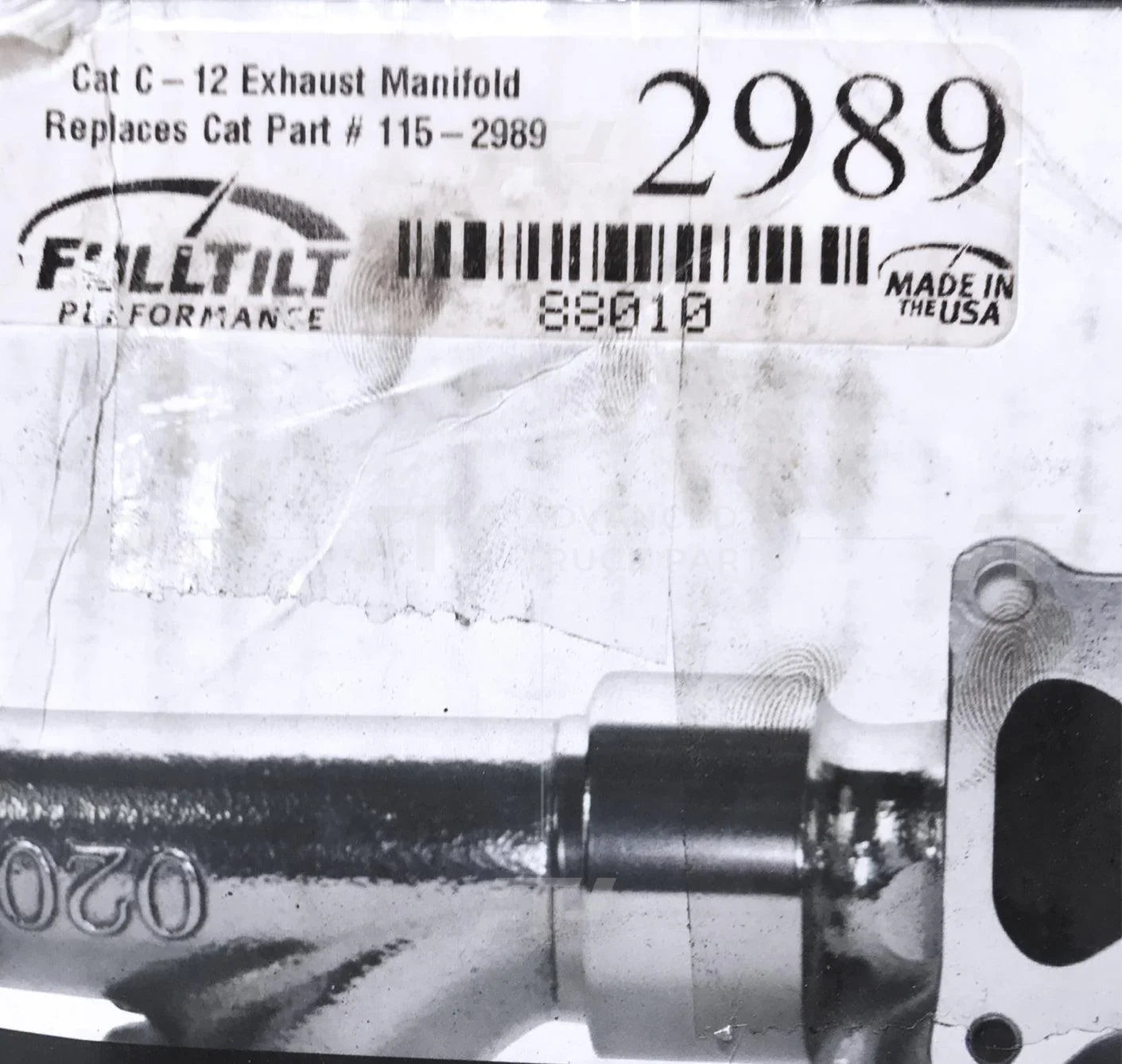 88010 Full Tilt Performance Exhaust Manifold Ceramic Coated For Cat C12