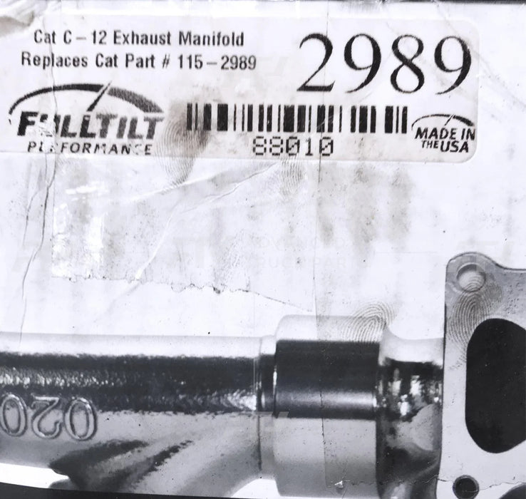 88010 Full Tilt Performance Exhaust Manifold Ceramic Coated For Cat C12