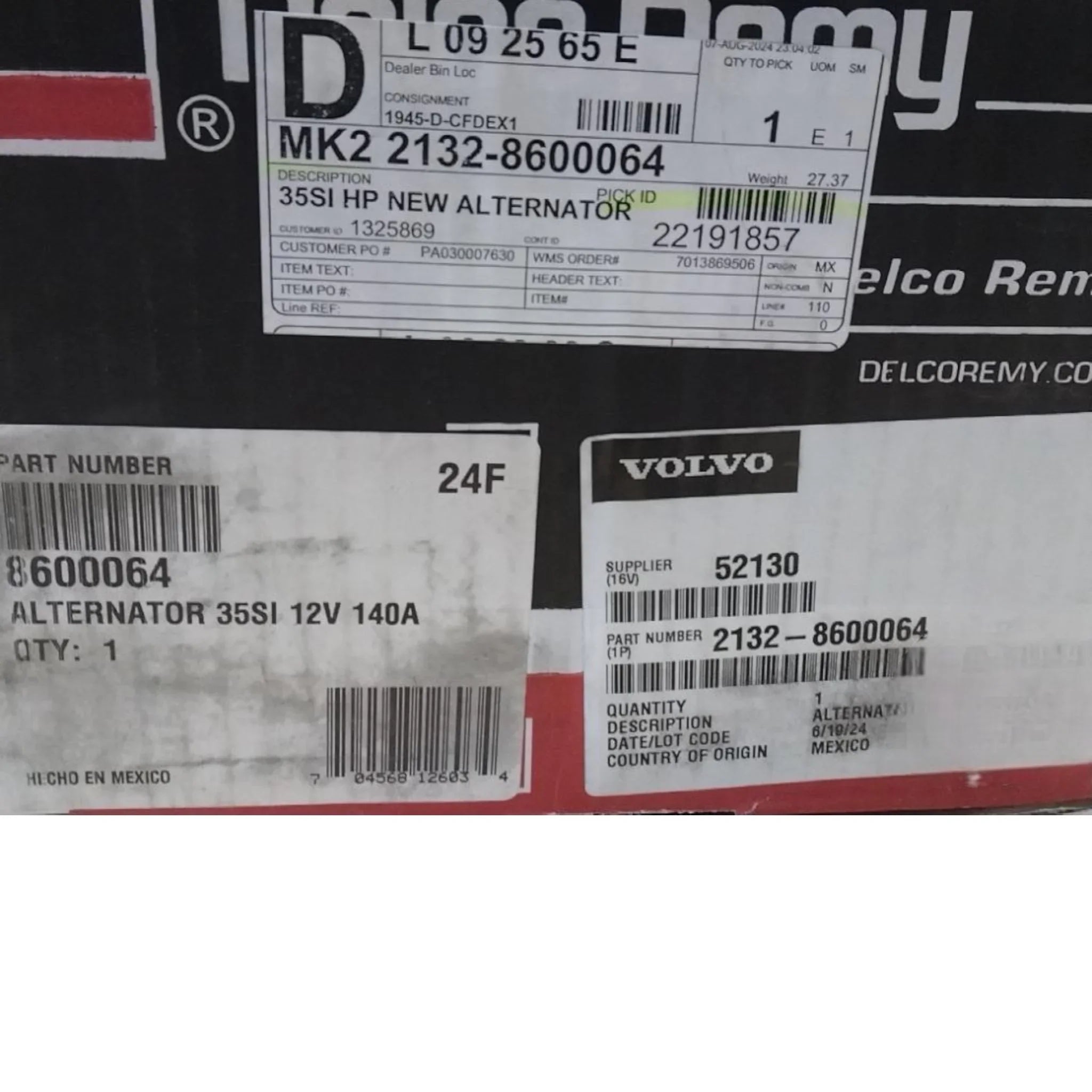 2132-8600064 Genuine Mack Alternator - Truck To Trailer