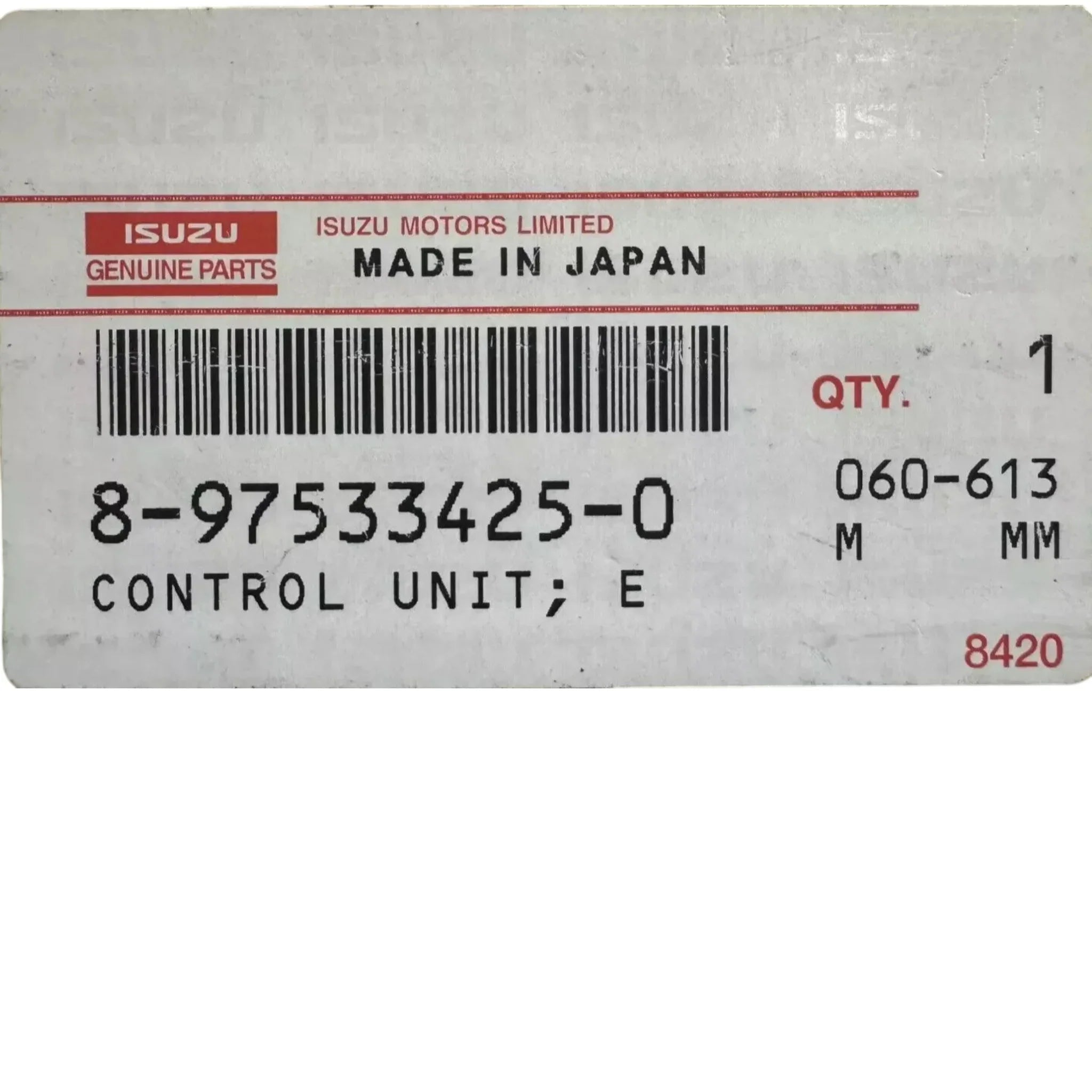 8975334250 Genuine Isuzu ECM Engine Control Module