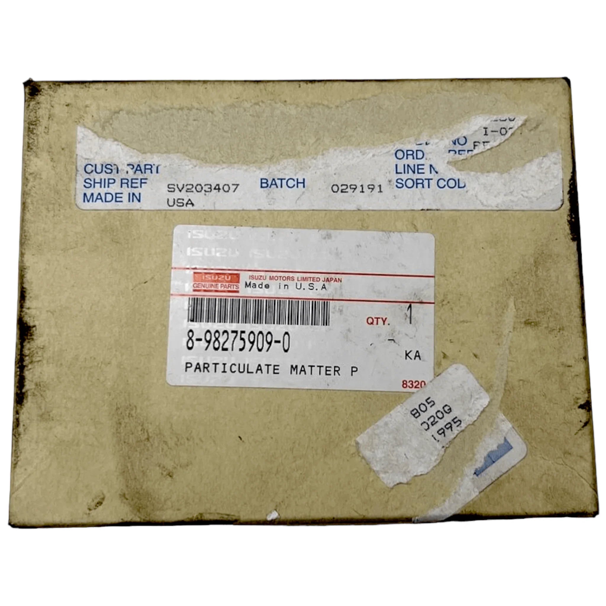 98275909 Genuine Isuzu DPF PM Sensor
