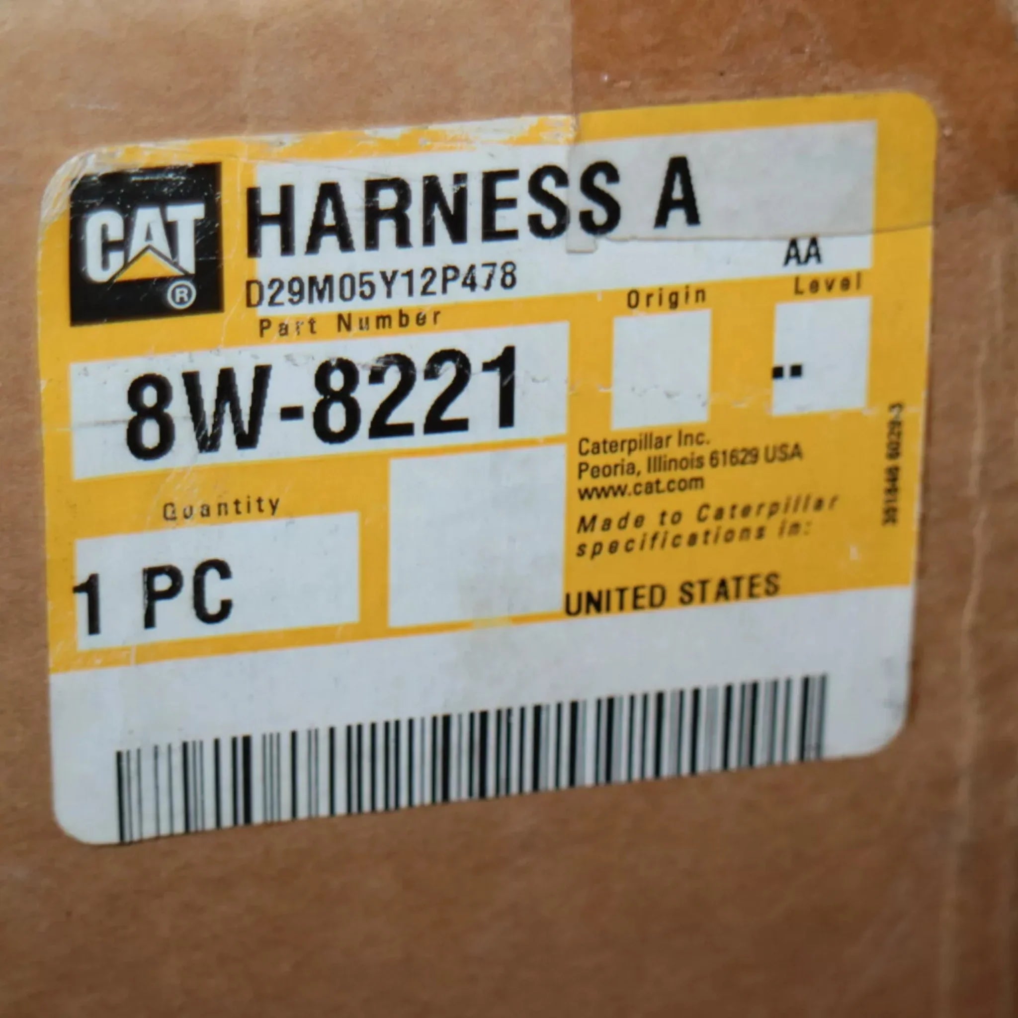 8W8221 Caterpillar Electrical Wiring Harness Assembly