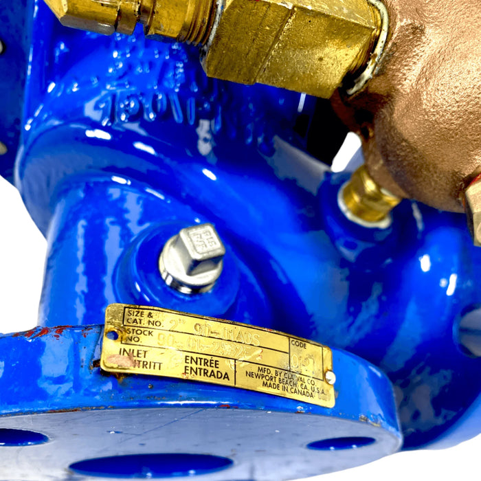 90-01ADS Cla-Val 2" Angled Flanged Pressure Reducing Valve