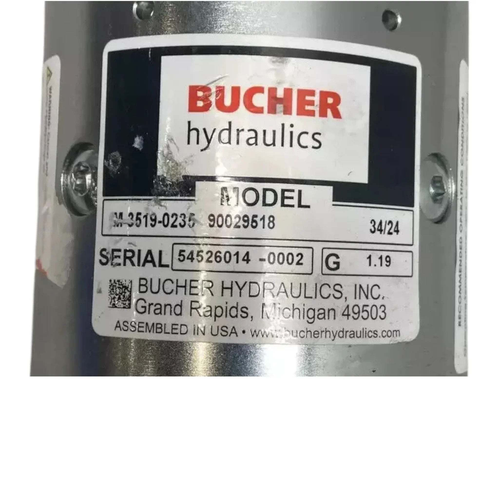 90029518 Genuine Bucher Hydraulic Pump