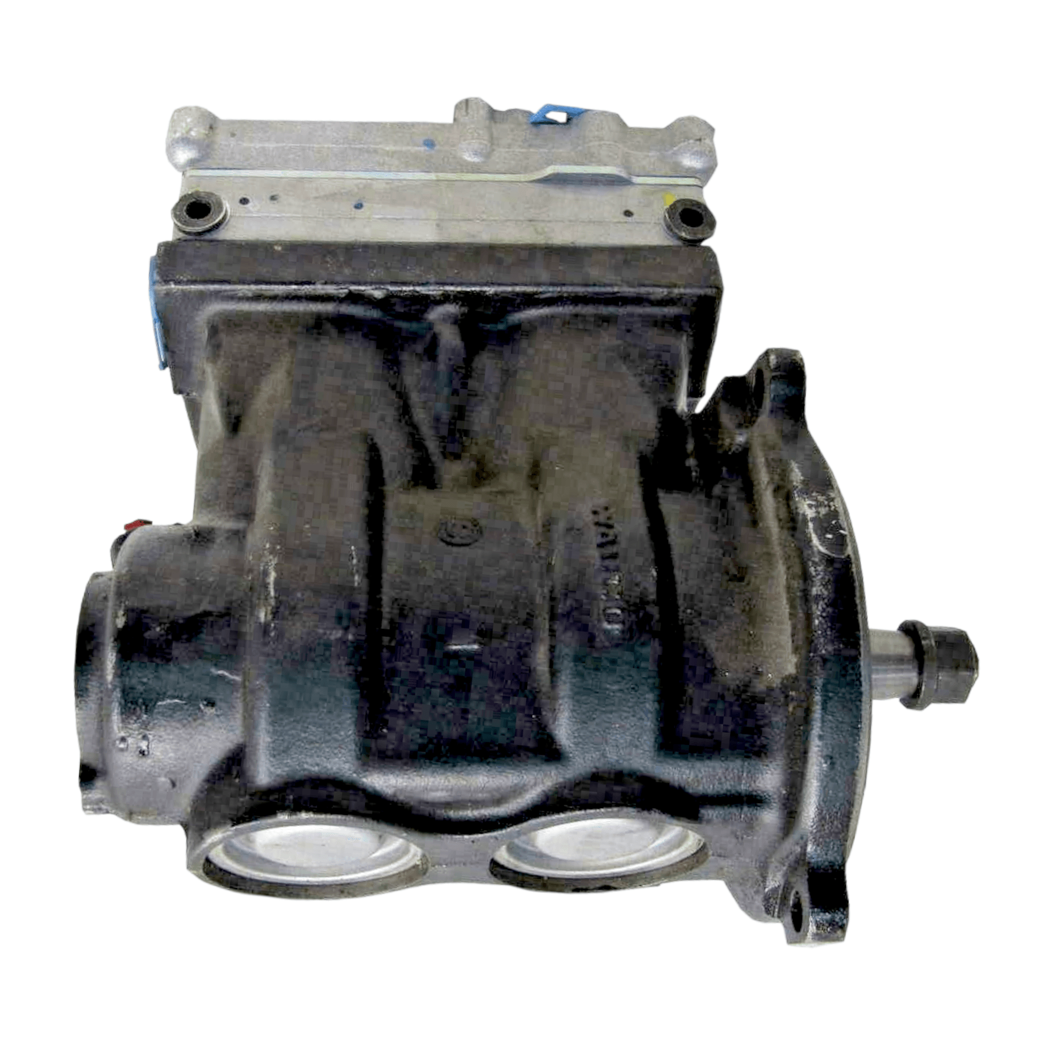 912512029R Genuine Meritor Wabco Twin Cylinder 636Cc Air Compressor Flange Mounted - ADVANCED TRUCK PARTS