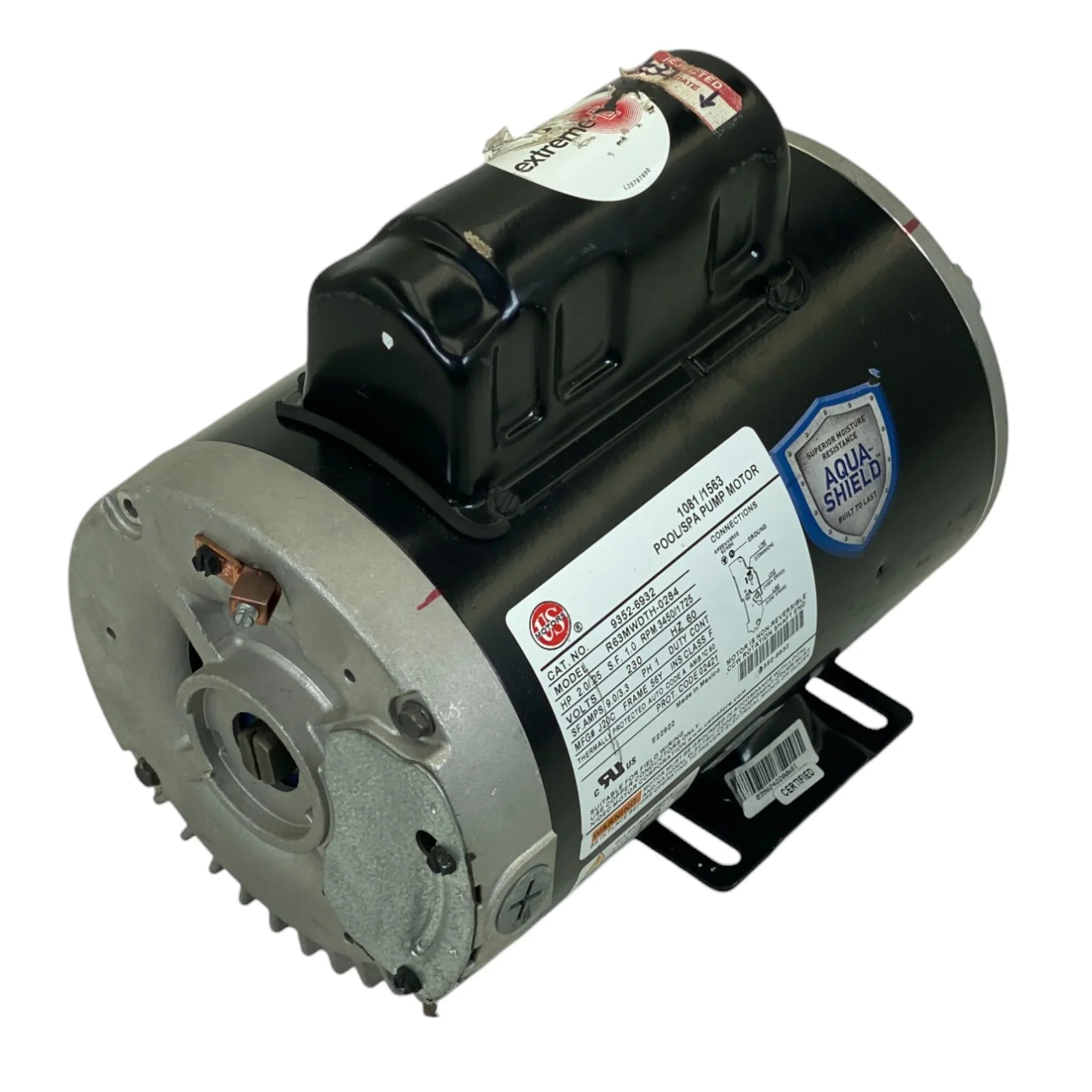 9352-6932 Us Motors Spa Motor R63Mwdth-0284 Model — ADVANCED