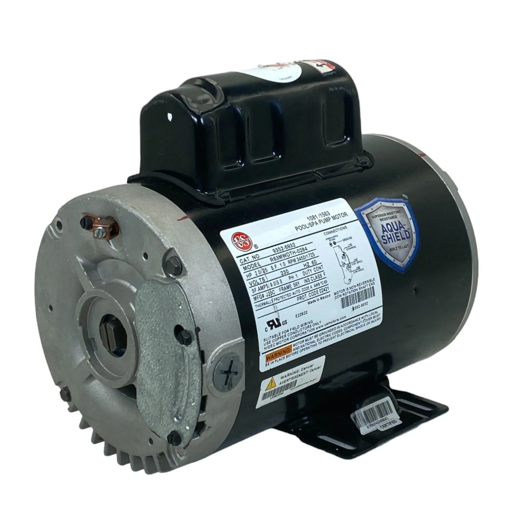 9352-6932 Us Motors Spa Motor R63Mwdth-0284 Model