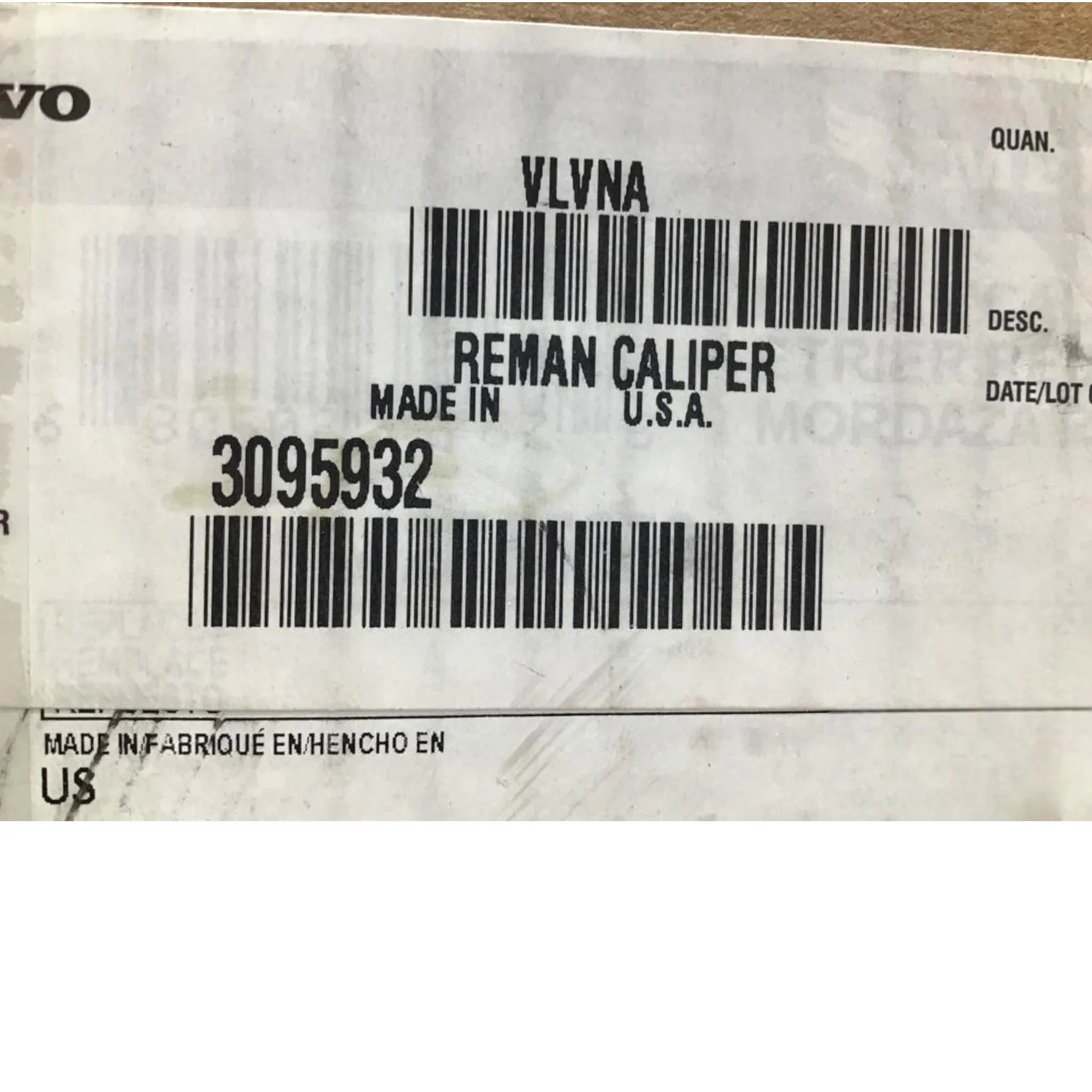 3095932 Genuine Mack Brake Caliper - Truck To Trailer