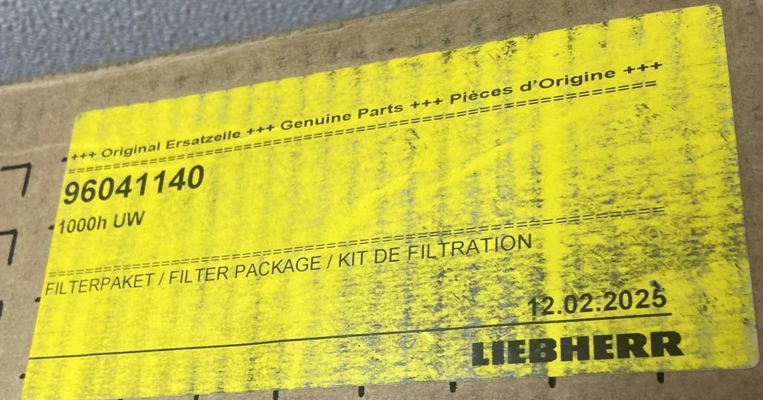 96041140 Genuine Liebherr Filter Packade Kit