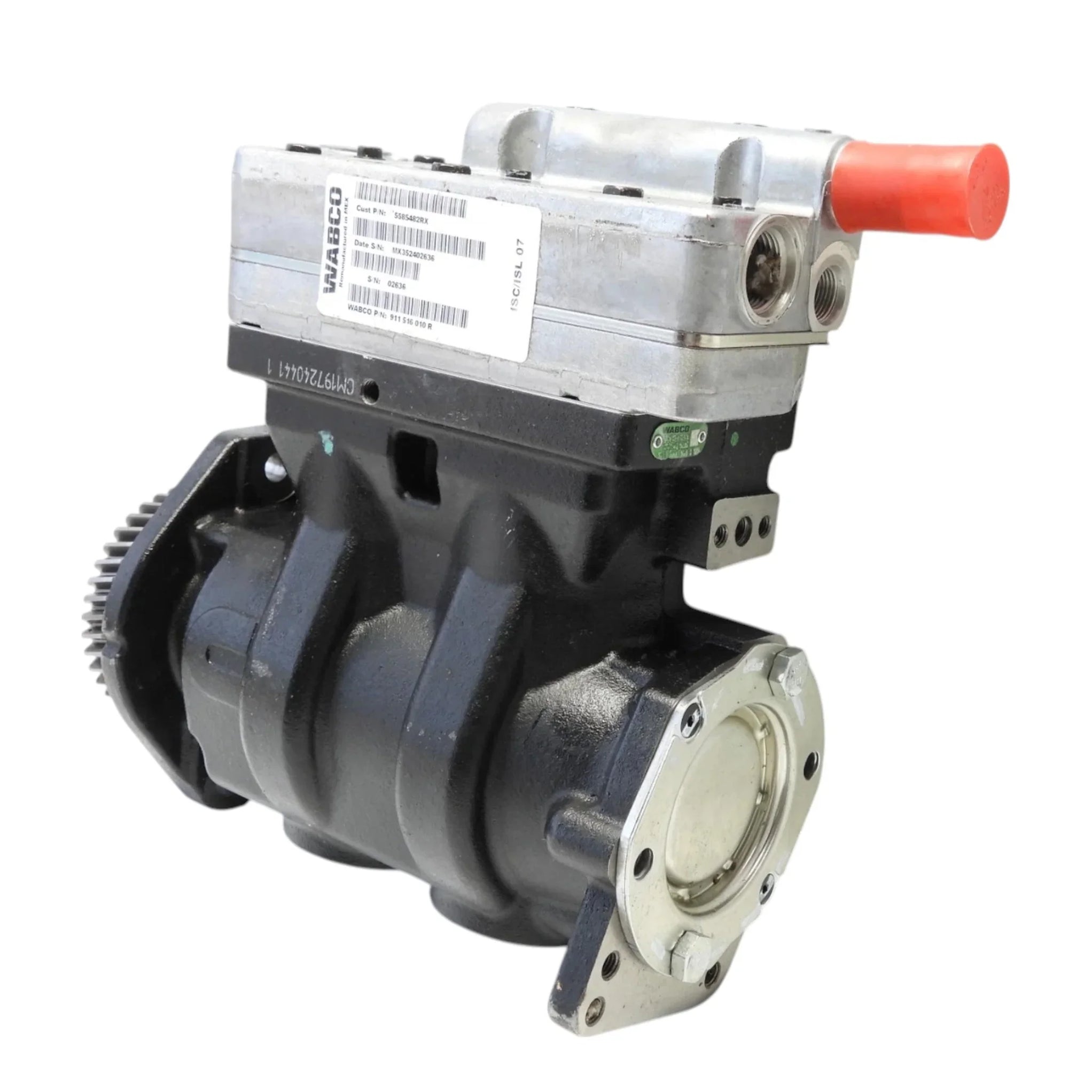 Brake Compressor Part 2500-150-001 Genuine Wabco Air Brake Compressor For Cummins — ADVANCED ...