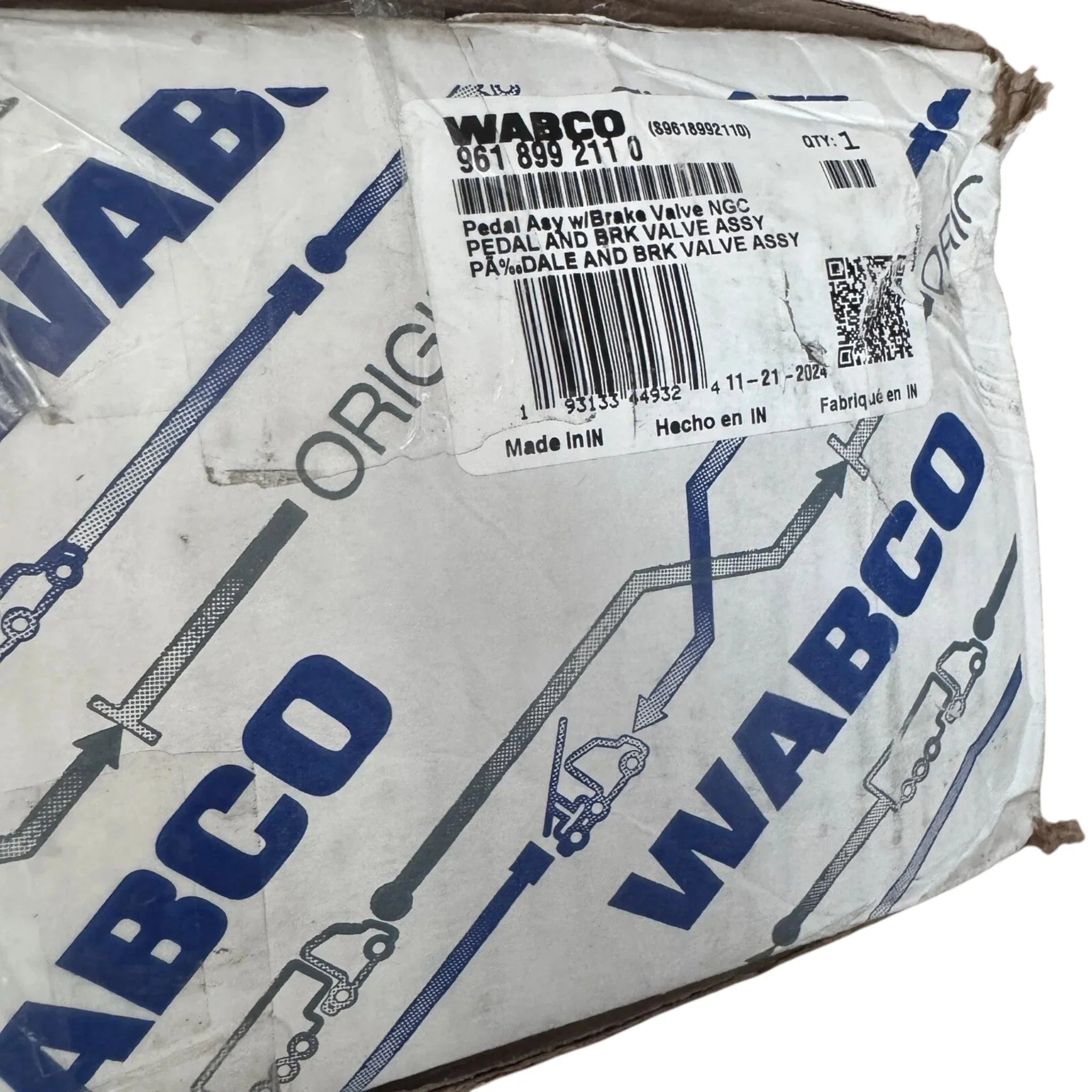 961 899 211 0 Genuine Wabco Foot Brake Valve Pedal Assembly