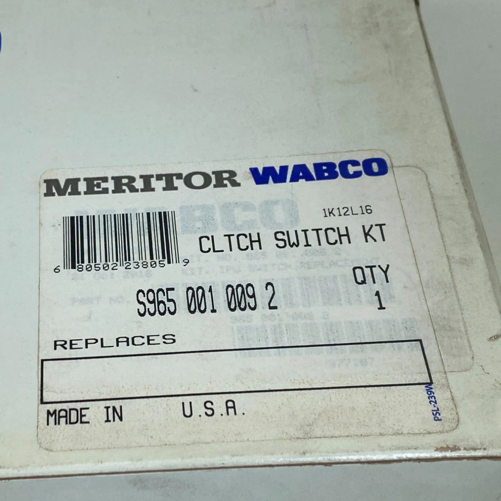 8235S9650010092 Genuine Wabco Clutch Switch Repair Kit