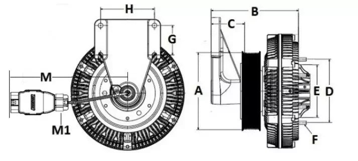 9910230 Genuine Horton Fan Clutch Assembly