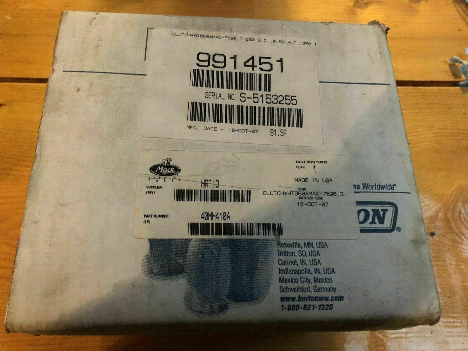 991439 Genuine Horton Cooler Fan Clutch Assy 40Mh410A For Mack