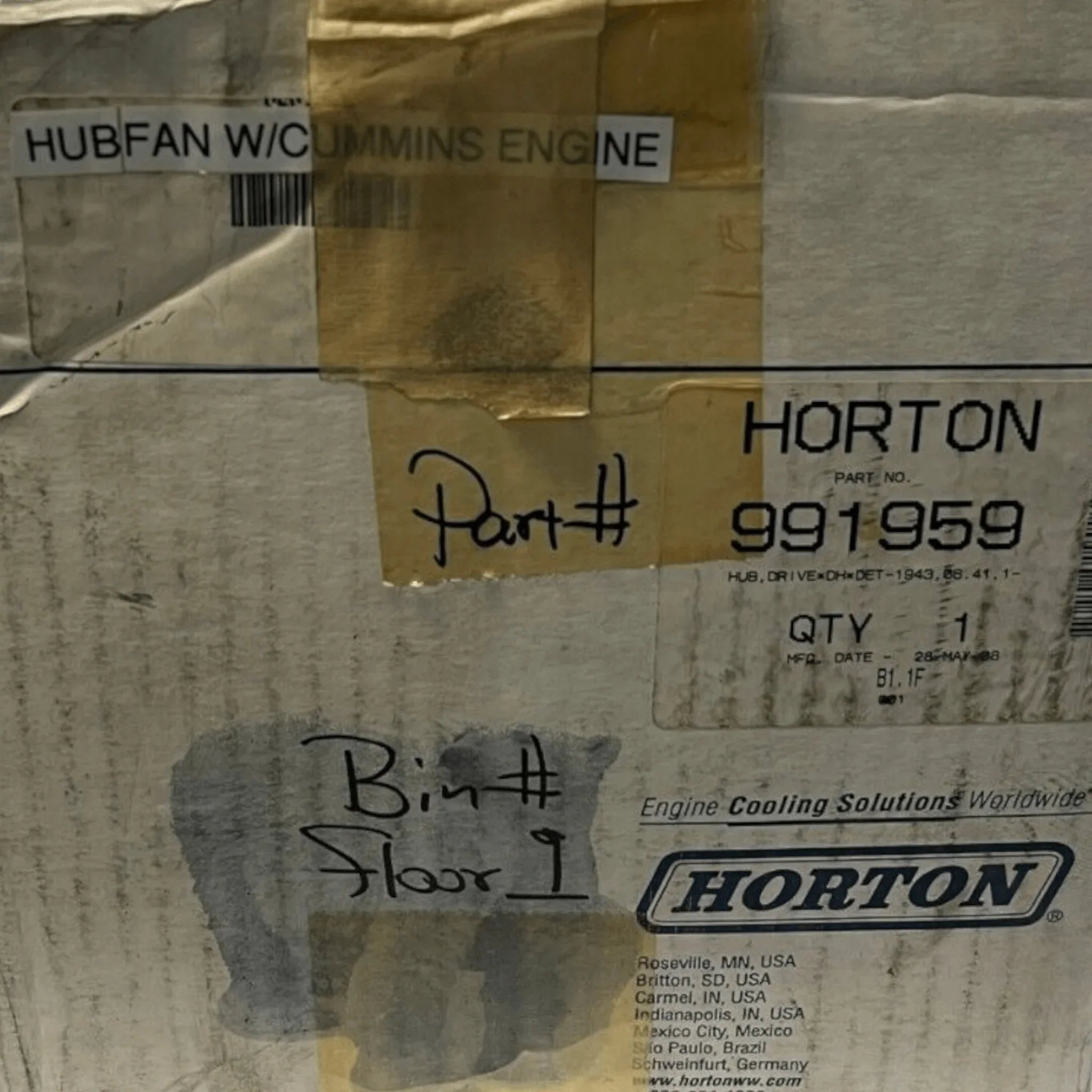 991959 Genuine Horton Fan Hub Drive