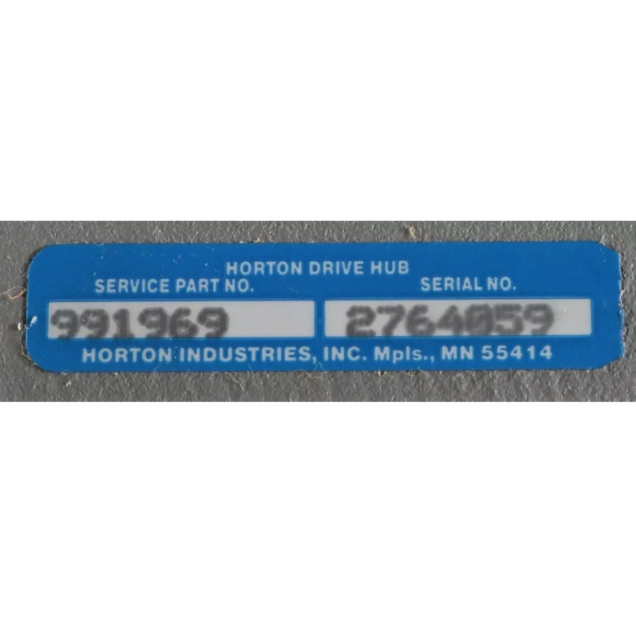 991969 Genuine Horton Fan Hub