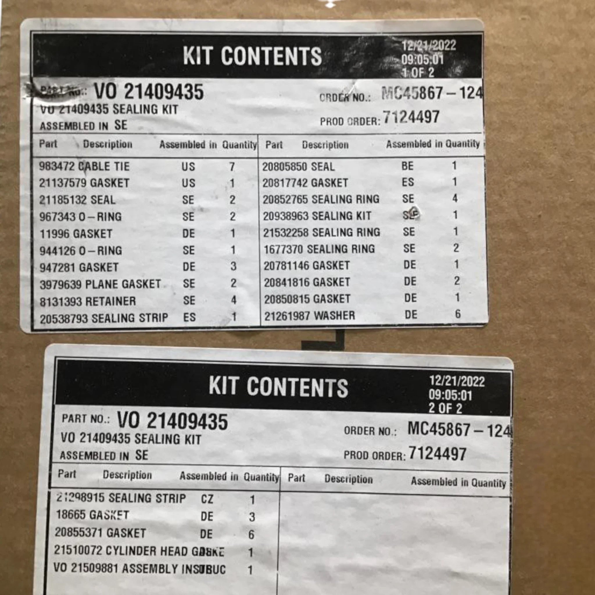 85146683 Genuine Mack Muzzle Loader Overhaul Kit - Truck To Trailer