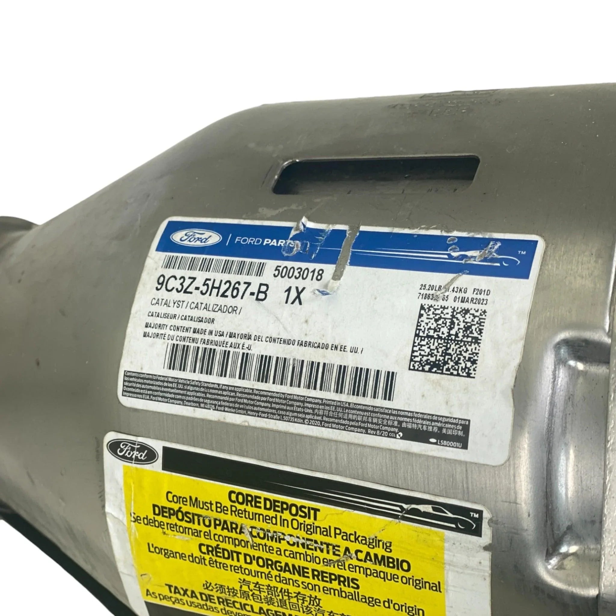 9C3Z-5H267-B Genuine Ford Catalytic Converter W193R