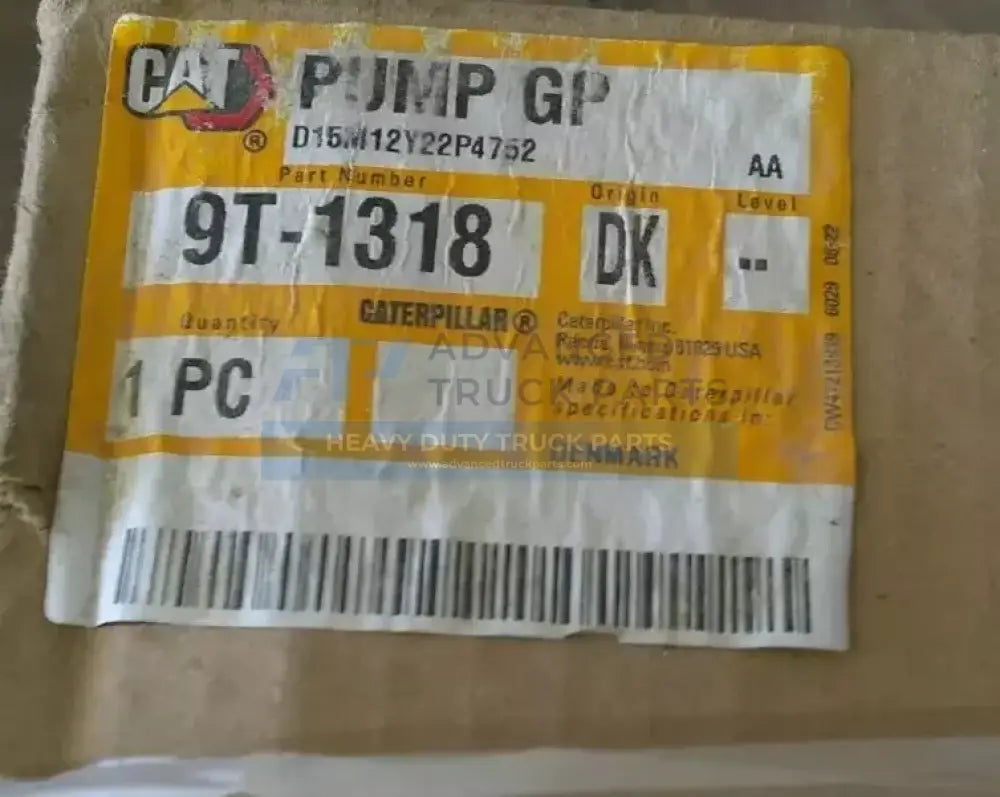 9T1318 Genuine Cat Displacement Gear Pump