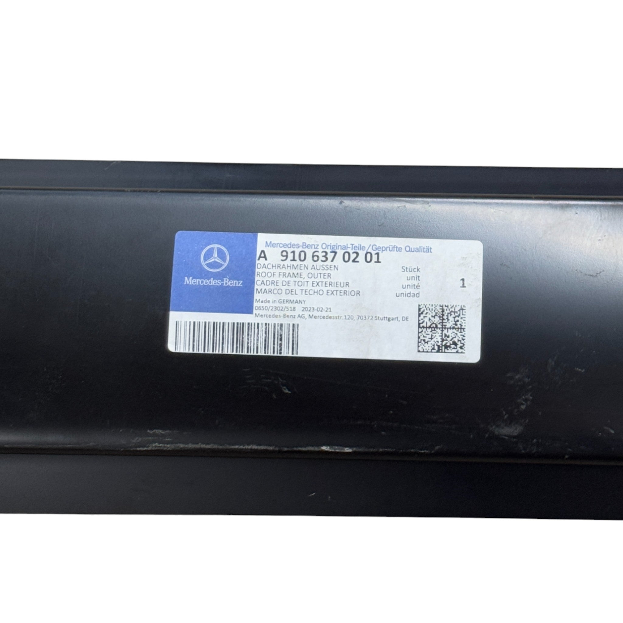 9106370201 Genuine Mercedes-Benz Right Side Central Roof Frame Outer