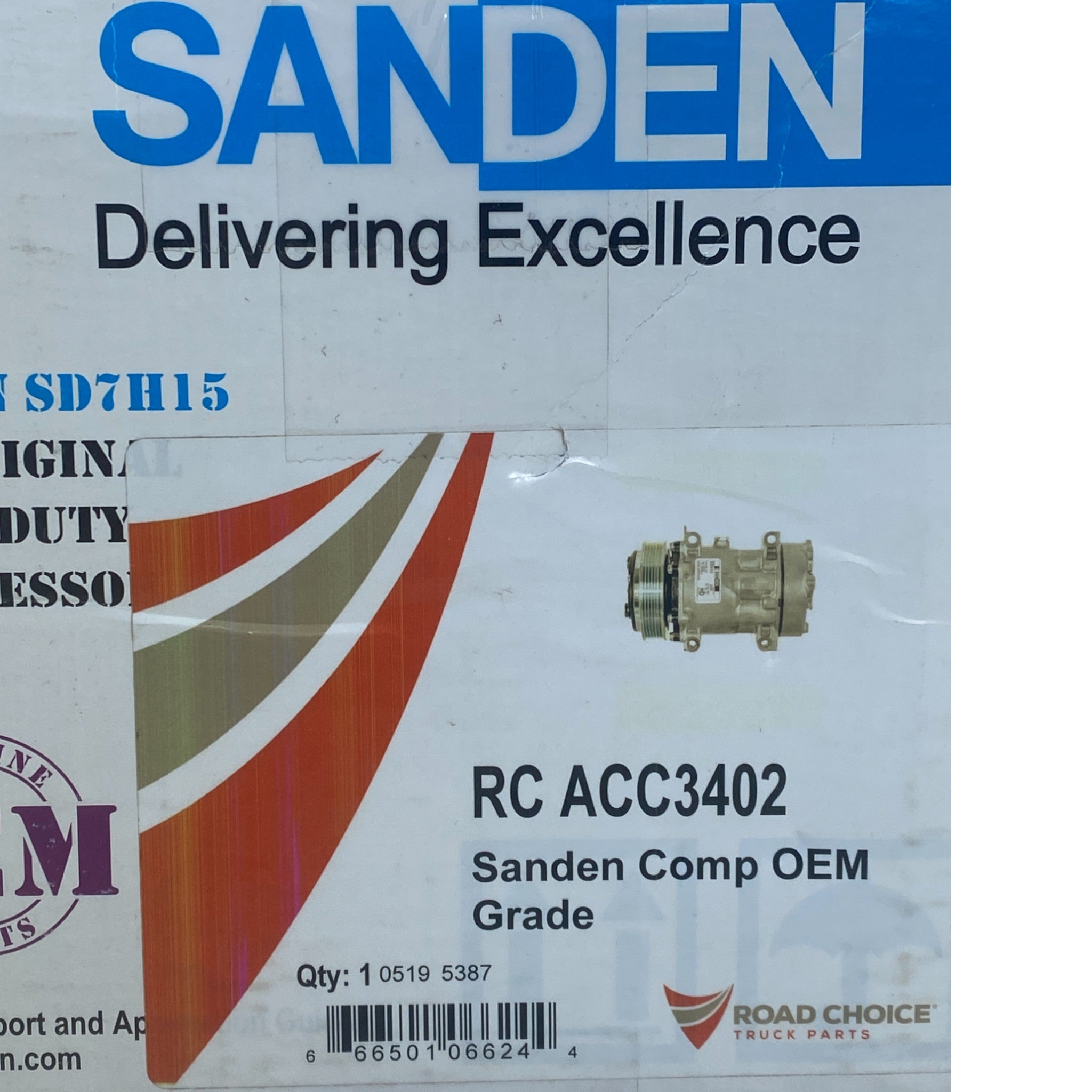 85123215 Genuine Sanden A/C Compressor For Volvo