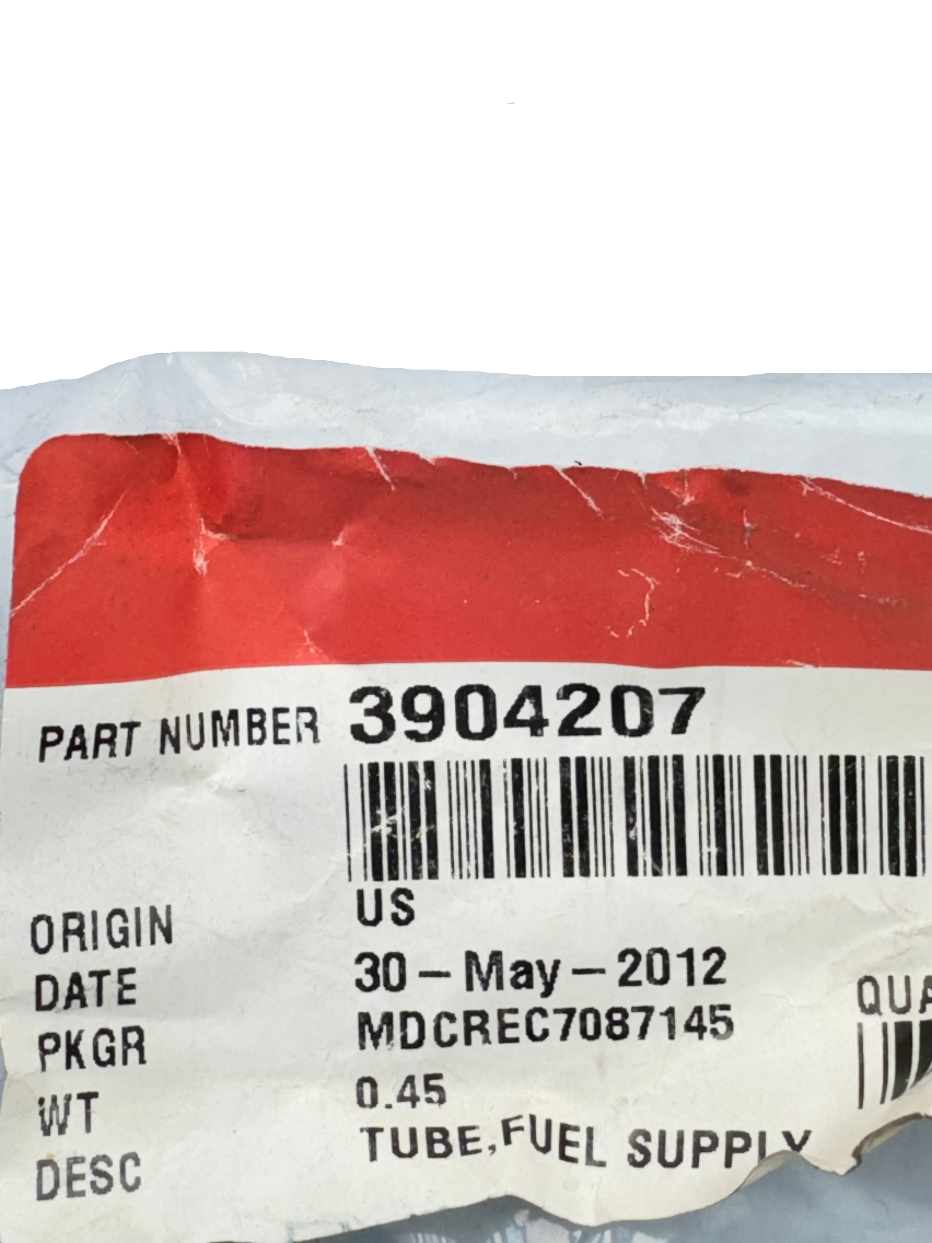 3904207 Genuine Cummins Injector Fuel Supply Tube