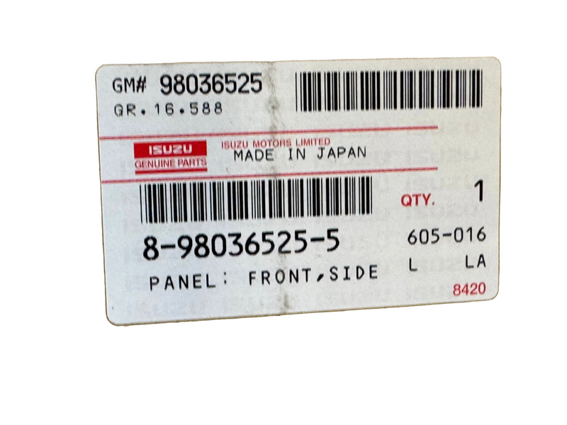 8980365255 Isuzu Left Front Corner Panel
