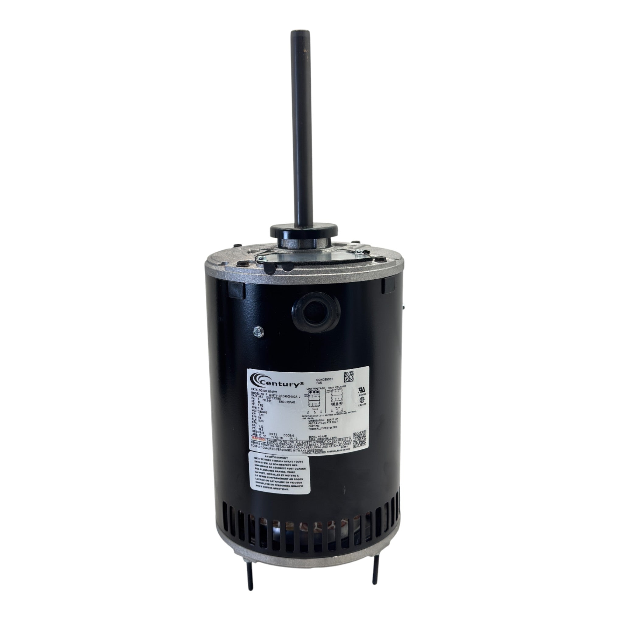 H767V1 Century Condenser Fan Motor 200-230/460V