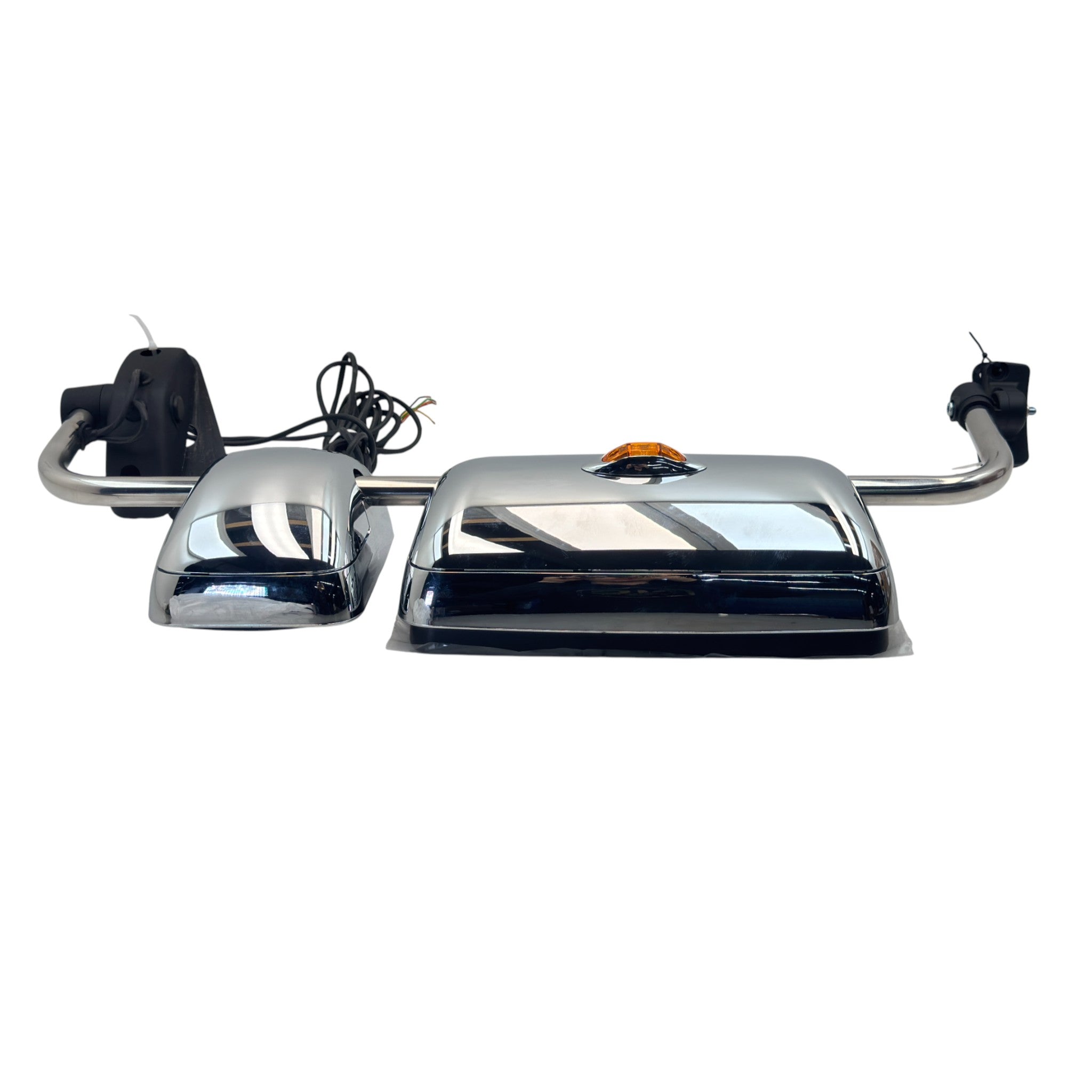 594072002 Mekra Right Side Mirror Heated Chrome Bezel Marker Light