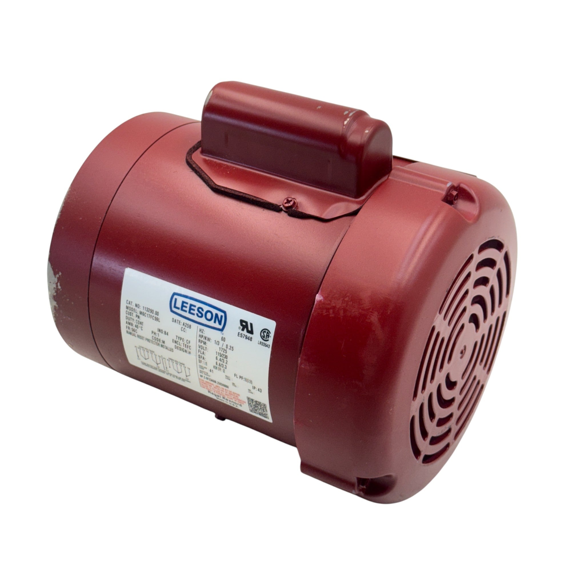 113290.00 Genuine Leeson General Purpose Motor 115/230V