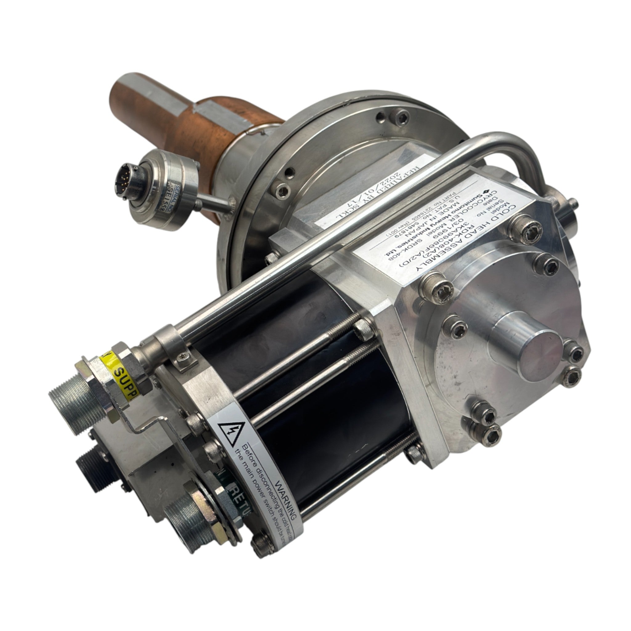 SRDK-408 Sumitomo Cold Head Cryocooler Assembly